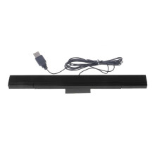 USB Wired Sensor Bar for Replacement Infrared IR Ray Motion Sensor Signal Receiver for System with Stand-Black