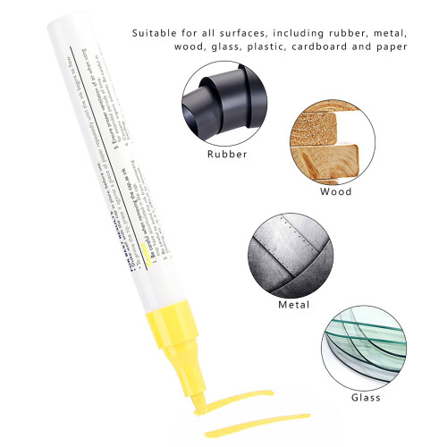Yellow Pencil Style Tyre Paint Marker