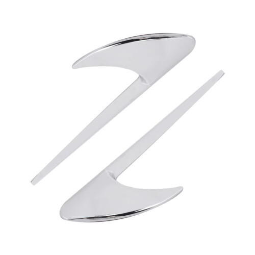 2Pcs Car Side  Trim for   E Class W213 C-Class W205 Refit E63S AMG Accessories Silver