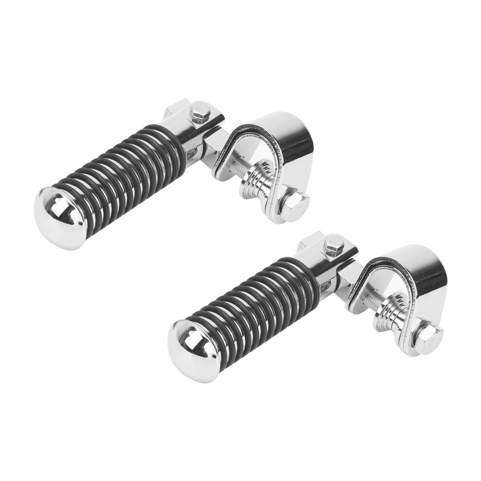 Pair Of Motorcycle Foot Pegs Clamp Mount 7293282949201