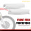 1Pair Motorcycle Front Fork Guard Cover Protectors Guards Plastic White Fit for  Crf250 Crf450 2004-2012 6