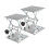 Laboratory Lift Stand, Lab Jack Scissor Stand Platform, Table Lifting Jack Platform Expandable Table Height Range 4