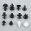 100PCS Universal Plastic  Clips Auto Car Push Retainer Pin Rivet Trim Clip Panel Auto Fastener Kit Assortment+Tool 4
