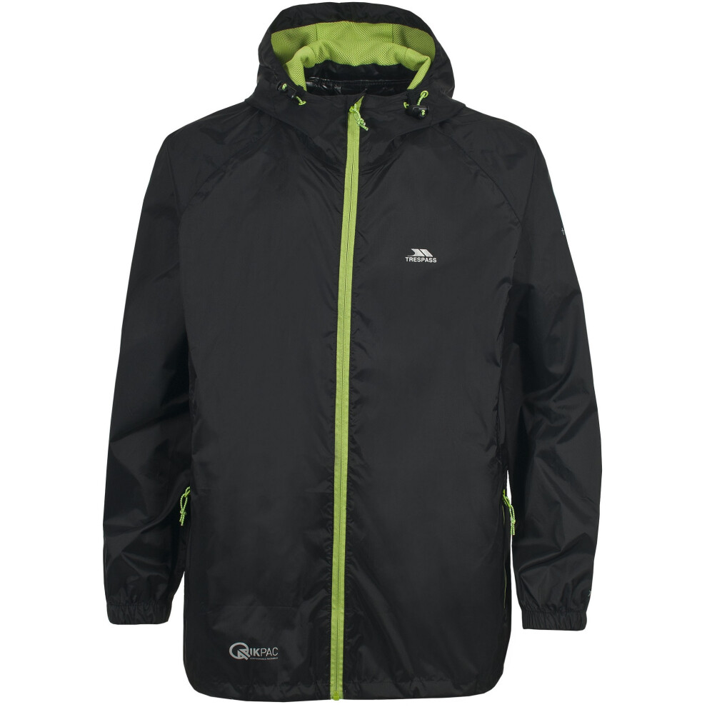 Trespass (Xxxs, ) Unisex Adult Qikpac Waterproof Jacket Black