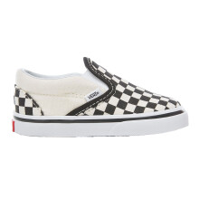(3 UK Child, Black/White) Vans Baby Slip-on Shoes