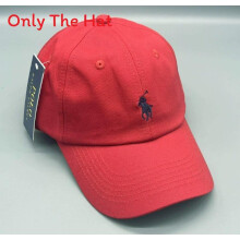 (Red) Baseball Polo Embroidered Hat With Soft Top And Sunshade Function Women For