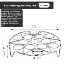 (Style G)Compact Stainless Steel Egg Steamer Rack Multifunction Kitchen Organizer Holder Cooking