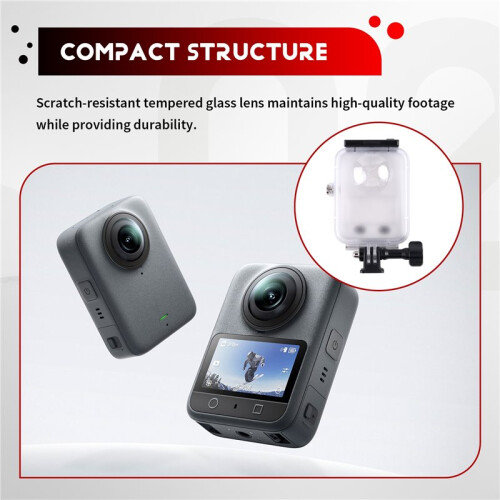 For  Osmo 360 Waterproof Housings Shell Protective Cover Box for  Osmo 360 Panoramic Camera Dive Case Accessorie 2