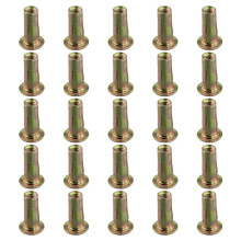 Dado Rivetto Multi-Grip, Dado Filettato con Inserto Filettato un Testa Piatta M8 con Gambo Pre-Lampo nel Acciaio al Carbonio Placcato nel Zinco 25
