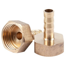 6 Pcs 1/2 BSP Female Thread 8mm Air Pneumatic Gas Hose Barbed Fitting Gold