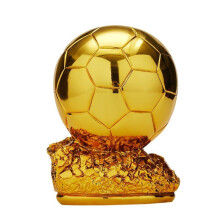 (Gold 16cm) Souvenir Trophy Decoration Soccer Gold Silver Copper Finish Ceremony Award Gift