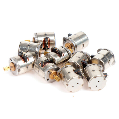 10Pcs/Pack  2-Phase 4-Wire Stepper Motor Miniature Stepper with Gear Small Tiny  Motor Toy Engine DIY 2