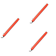 3 Pezzi 110 cm Scuba Diving Surface Buoy SMB Signal Tube Safety Gear per la Pesca Subacquea Snorkeling Diver