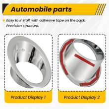 For  Qashqai/Dualis J10 2007-2009 Chrome Front Rear Fog Light Cover Bumper Lamp Trim Molding Garnish Frame Accent