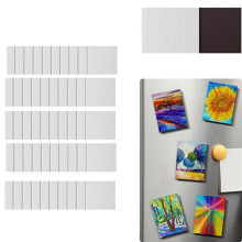 50 Stück Magnetische Malleinwand, Magnetische -Leinwandtafeln, Leere Leinwände zum Malen, Kunst, Geschenk, DIY-Dekoration