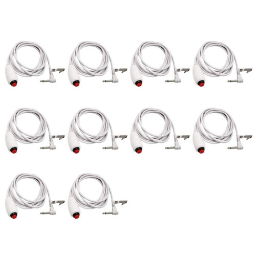10X Nurse Call Cable 6.35mm  Nurse Call Device Emergency Call Cable with Push Button
