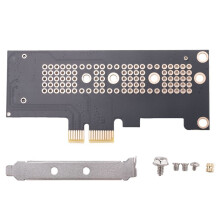 2X NVMe PCIe M.2 NGFF SSD to PCIe X1 Adapter Card PCIe X1 to M.2 Card Support 2230 2242 2260 2280 Size NVMe M.2 SSD