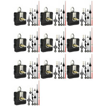 10 Set 31MM Long Shaft DIY Quartz Clock Movement Mechanism Hands Wall Quartz Clock Repair Tool Parts Replacement Hot