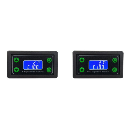 2X WIFI Remote Digital Temperature Controller K Thermocouple High Temperature Controller -99-999 Degrees ZFX-WT01