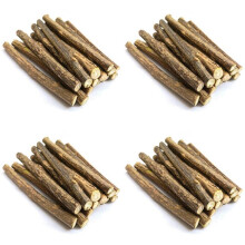 80 Pçs BastõEs de Videira Natural para Catnip BastõEs Matatabi Mastigar BastõEs Dentes Molar Brinquedos de Mastigar para Limpeza de Dentes de Gato