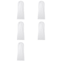 5X Long Wedding Dress Bag Cover Evening Dress Dust Cover Bridal Garment Bag Nonwoven Wedding Dress Dust Cover White