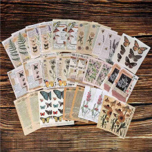 600 Pieces Vintage Scrapbook Supplies Pack for Junk Journal Planners DIY Paper Stickers Vintage Ephemera Pack Decoupage