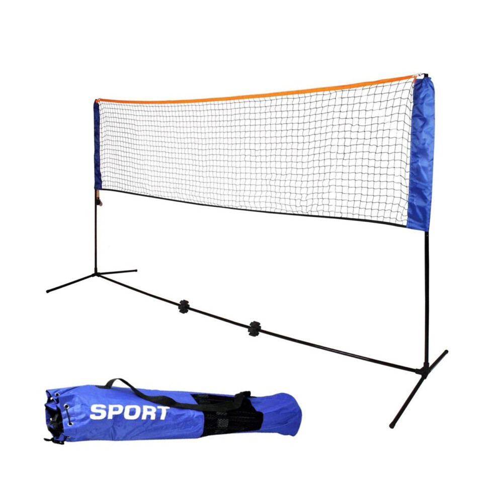 Photos - Badminton Oypla Small 3m Adjustable Foldable Tennis Volleyball Net OYP3129