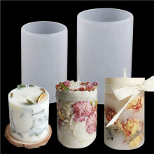 4X 2 Sizes Cylinder Candle Molds Silicone Mold for Candle Making, Pillar Candles Resin Mould Epoxy Resin Casting Molds