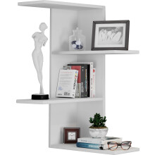 (Matt, Wood) Wood Wall Rack Corner Shelf Shelf Balos