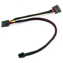 Small 6P to Splitter 15P Power Cable Cord for Vostro 3650 3653 3655 Desktop Computer HDD SSD Power Cable