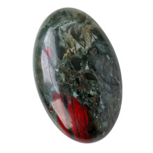 Natural Red Blood Stone African Hot Compress Stone Healing Crystal Fingertip Toy Home Decoration Gifts