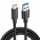 USB3.2 10Gbps Type C Cable USB A to Type-C 3.2 Data Transfer USB C SSD Hard Disk Cable PD 60W 3A Quick Charge 3.0,1M 1