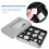 Car Window Glass Lift Button Sticker For   B C E Gla Cla Glk Gl Ml Gle Class 3