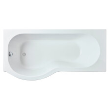 1600mm P shaped showerbath LH