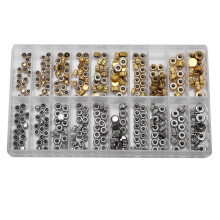 Waterproof Watch Crown Parts Replacement Assorted Gold & Silver Dome Flat Watch Accessories Repair Tool Kit for Watchmaker