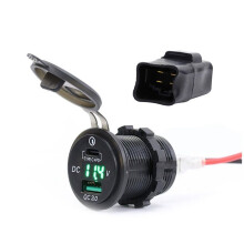 Motorcycle USB Charger with Voltage Display USB+Type-C Port Socket for 400 650 Versys 650 Accessories