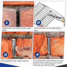 20 Pcs 2.75in X 2.8in Stainless Steel Weep Hole Covers for Brick Walls Weep Hole Inserts for Walls Stops and Keeps Out