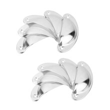Set of 10 Decoration Door Handles Door Knob for Drawer Cabinet - Antique Chrome