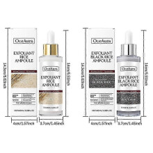 (Rice) Peel Shot Glow Rice Ampoule, White Rice Ampoule/Black Rice Ampoule Soft Exfoliating Face & Body Scrub Cleansing for All Skin Types