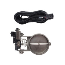 Car Exhaust Pipe Electronic Valve Kit Universal 76MM Button Controller Kit Controller
