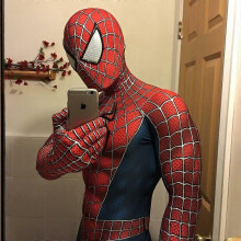 (Aldult L (170-180)) Raimi Spider Man Kids Adults Jumpsuit Cosplay Suit Costume Party Gift Carnival Clothes