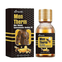 Man Breast Tightening Oil, Bee Venom Enhancer Serum for Chest Fat Reduction, Gynecomastia Shaping, Strengthen Muscle & Firm Massage