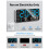 8.4In Large Digital Wall Clock,Led Alarm Clock with  Digits, Date, Temperature, DST, for Room, Bedroom, Gift, 4