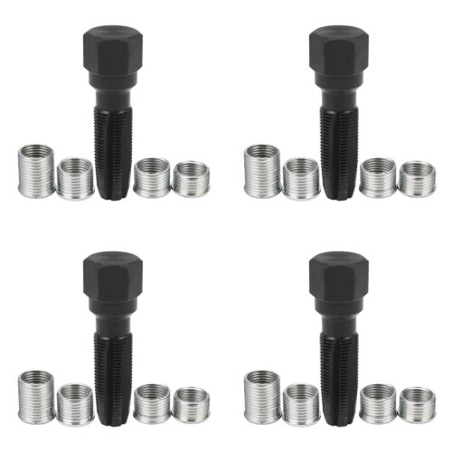 4 Set 14mm  Thread Repair Kit Rethread Tool Kit Reamer Tap M14x1.25