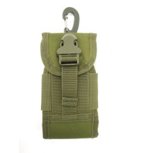 (Army Green)Bolsa táctica militar de 55 pulgadas para teléfono móvil gancho cubierta estuche resistente