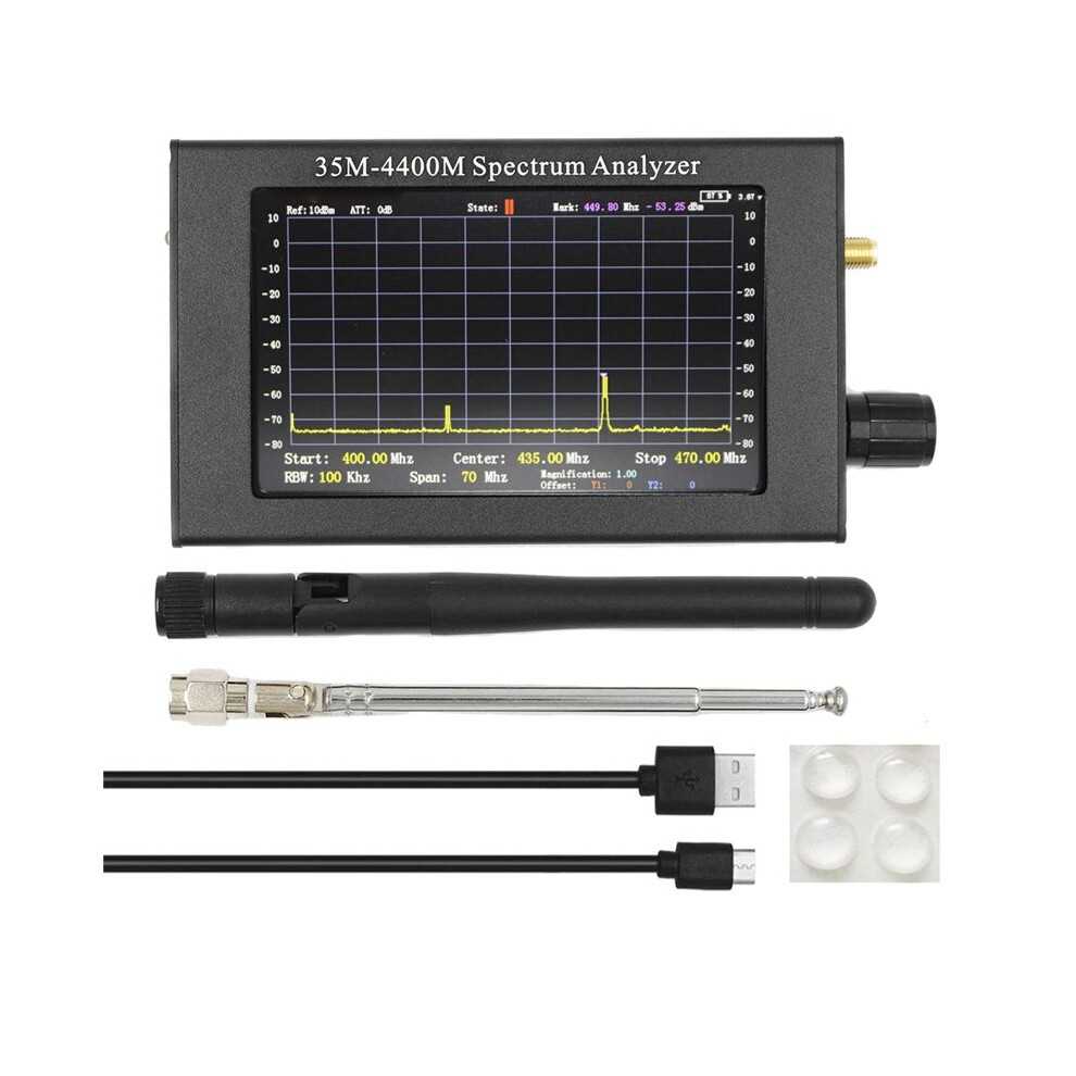 4.3Inch Tft Color Lcd Screen Handheld Portable Spectrum Analyzer 35M-4400Mhz Spectrum Analyzer 4713552244438