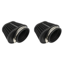 2 Stück Universal-Luftfilter, Rund, Konisch, für Auto und Motorrad, 51 mm, 5,1 cm, Ansaugfilter