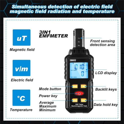 Equipment Kit, Emf Meter with 2 Motion Light  CatBalls, Emf Meter Detector  Equipment 2