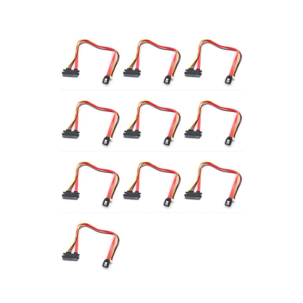 10X Hard Drive Data Power Supply Integrated Cable Small 4Pin Female & 3.0 Male To 22Pin(7+15Pin) 4712325018450