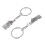 2 Pcs House Shape Magnetic Keychain Key Ring for Lovers 1